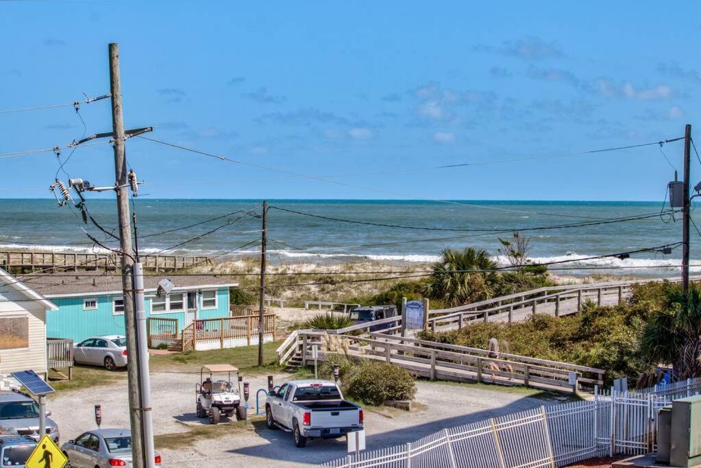 Kraken'S Den * Oceanview * Steps To Ocean * Pool Apartment Carolina Beach Luaran gambar