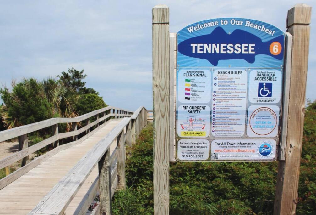 Kraken'S Den * Oceanview * Steps To Ocean * Pool Apartment Carolina Beach Luaran gambar